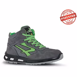 Chaussures de sécurité hautes RAMAS ESD S1P SRC - Gris/Vert 44