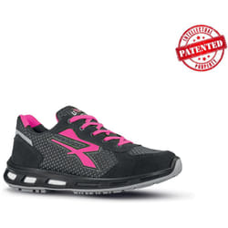 U-power - Chaussures de sécurité basses caeli 01 fo esd src - Noir/Rose 39