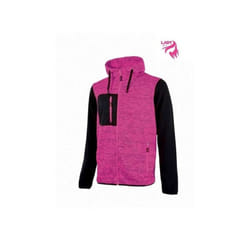 U-power - Sweat de travail zippé à capuche rainbow - Noir/Fuchsia xs