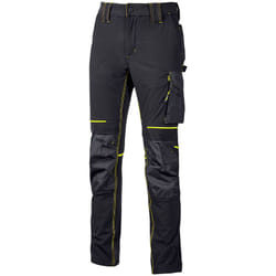 U-power - Pantalon de travail Stretch multipoches atom - Noir xs - fr (36) - eu (42)
