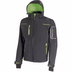 Veste de travail softshell doublé micro polaire SPACE - Gris/Vert L