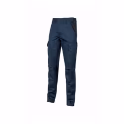 U-Power Style Guapo, Homme, Bleu, L, 5 pochettes, Bouton de vêtement, Fermeture à glissière, Coton