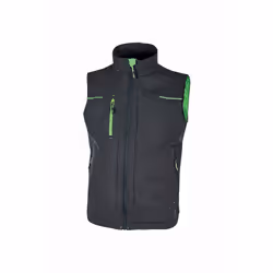 Gilet de travail sans manches SATURN - Gris/Vert 4XL