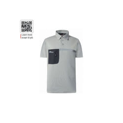U-power - Polo de travail manches courtes en tissu libra - Gris 2XL