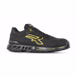U-Power Frank s ESD, Unisexe, Adulte, Chaussures de sport de sécurité, Noir, Jaune, Fermeture par lacet, Nylon