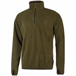 Sweat de travail polaire col zippé ARTIC - Vert foncé 2XL