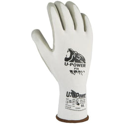 U-power - Gants travail sécurité Fit Nylon Nitrile Blanc 7/S