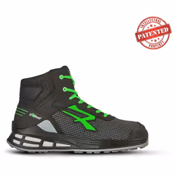Chaussures de sécurité hautes BARRET S3 SRC CI ESD - Noir/Vert 45