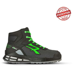 U-power - Chaussures de sécurité hautes barret S3 src ci esd - Noir/Vert 45