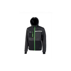 U-power - Sweat de travail à capuche zippé galaxy - Noir/Jaune 2XL