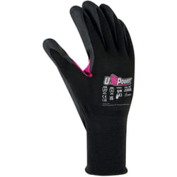 U-power - Gants de travail Love en nylon pour écran tactile noir fuchsia 8/M 1 pièce