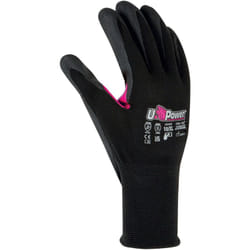 U-power - Gants de travail Love en nylon pour écran tactile noir fuchsia 6/XS 1 pièce