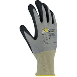 Gants de travail de sécurité U-Power Rumba en nylon nitrile gris 7/S