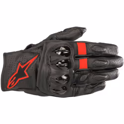 Alpinestars Celer V2 Gants de moto perforés, noir-rouge, taille S pour Hommes