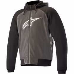 Alpinestars Chrome Sport Hoodie de moto, gris, taille 2XL pour Hommes