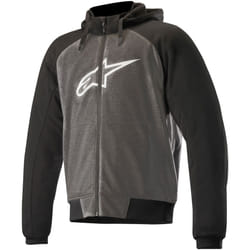 Alpinestars Chrome Sport Hoodie de moto, gris, taille 3XL pour Hommes