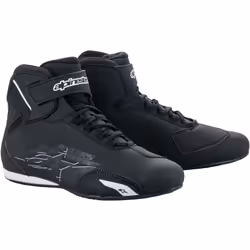 Alpinestars Sektor Chaussures de moto, noir-blanc, taille 42 pour Hommes