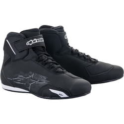 Alpinestars Sektor Chaussures de moto, noir-blanc, taille 42 pour Hommes