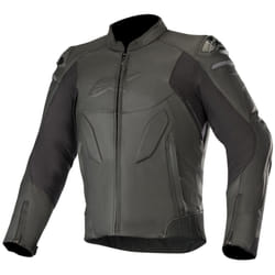 Alpinestars Caliber Veste de moto en cuir, noir, taille 52 pour Hommes