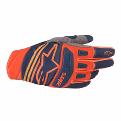 Alpinestars Tech Star Gants de Motocross, noir-bleu, taille S pour Hommes