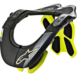 Alpinestars BNS Tech-2 Protecteur de cou, noir-jaune, taille XS M pour Hommes