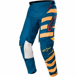 Alpinestars Racer Braap Pantalon de motocross, bleu-jaune, taille 30 pour Hommes