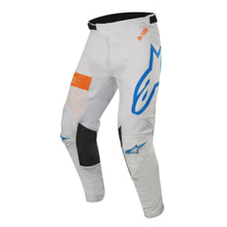 Alpinestars Racer Tech Atomic Pantalon de motocross, blanc-bleu, taille 28 pour Hommes