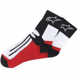 Alpinestars Racing Road Short Chaussettes, noir-rouge, taille S M pour Hommes