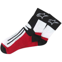 Alpinestars Racing Road Short Chaussettes, noir-rouge, taille S M pour Hommes