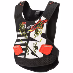 Alpinestars Sequence Protecteur thoracique, blanc-rouge, taille XL 2XL pour Hommes