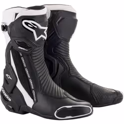Alpinestars SMX Plus v2 Bottes de moto, noir-blanc, taille 48 pour Hommes