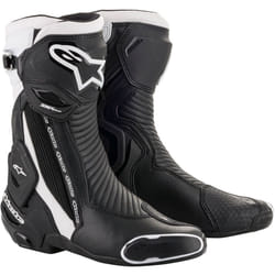 Alpinestars SMX Plus v2 Bottes de moto, noir-blanc, taille 48 pour Hommes