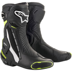 Alpinestars 2221019-125-41 Chaussure de moto Mâle Adulte Noir, Blanc, Jaune