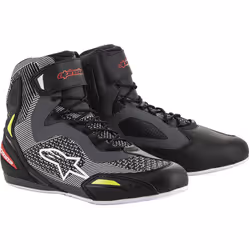Alpinestars 2510319-1315-10, Mâle, Adulte, Bottes de course, Noir, Gris, Jaune
