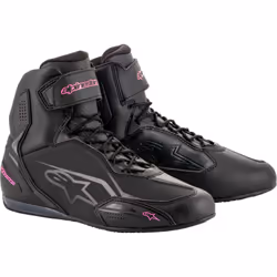 Alpinestars Stella Faster-3 Chaussures de moto de dames, noir-rose, taille 44 pour Femmes