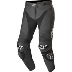 Alpinestars Track v2 Pantalon de moto en cuir, noir, taille 48 pour Hommes