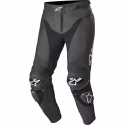 Alpinestars Track v2 Pantalon de moto en cuir, noir, taille 48 pour Hommes