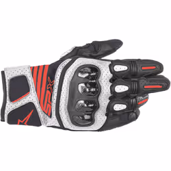Alpinestars 3567319-1231-S, Moto, S, SML, Adulte, Mâle, Noir, Rouge, Blanc