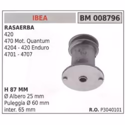 SUPPORTO MOZZO PORTALAMA PER RASAERBA TOSAERBA TAGLIAERBA 420 470 MOT.QUANTUM 4204 420 ENDURO 4701 4702 H 87mm Ø interasse: 6 ...