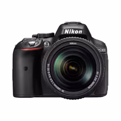Nikon D5300 + Nikkor 18-105 VR + SD 8GB Lexar Premium 200x, 24,2 MP, 6000 x 4000 pixels, CMOS, Full HD, 480 g, Noir