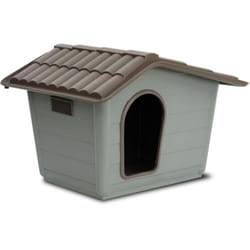 Mini Chenil Écologique 100% Matériau Recyclé Avec Double Grille De Ventilation 60x50x41cm