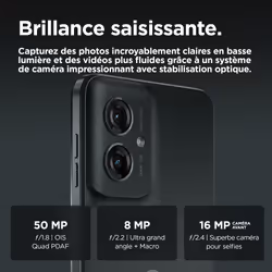 Motorola moto G55 5G 8 Go 256 Go Gris - Vue supplémentaire 6