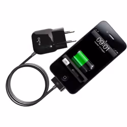 PURO MTCAPPLEBLK chargeur d'appareils mobiles Téléphone portable, MP3, MP4 Noir Secteur Intérieure