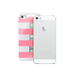 PURO IPC4STRIPEPNK coque de protection pour téléphones portables Housse Rose, Argent