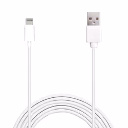 PURO 2.0m Lightning - USB 2.0 M/M, 2 m, Lightning, USB A, Blanc, iPhone 5/5s/5c iPad Mini, iPad 4 iPod Touch 5, iPod Nano 7, ...