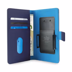 PURO UNIWALLET3BLUEXL 5.1" Folio Bleu