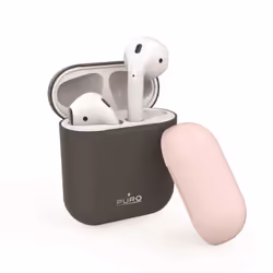 PURO APCASE2DKGREY, Couverture, Silicone, Gris, Rose