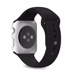 PURO ICON Apple Watch Band Bande Noir Silicone