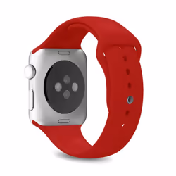PURO ICON Apple Watch Band Bande Rouge Silicone