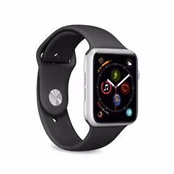 PURO ICON Apple Watch Band, Bande, Smartwatch, Noir, Apple, Watch 38/40 mm, Silicone